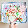 decorated sugar cookies, party decoration cake, christmas sugar decorations, festival accessories, gift cookies