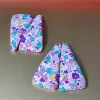 flower fabric triangle hair clip, bright floral fabric patterns, suitable for all occasions, delicate accent, charming hair accessory