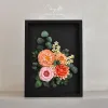 Handmade Paper Flower Painting - Secret Garden MAYPAPERFLOWER 30x40cm Wooden Frame