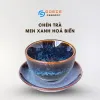 Cốc Uống Chè Men Xanh Hỏa Biến, Gốm Sứ Bát Tràng, Hơi Thở Biển Xanh Trong Từng Ngụm Trà, Tách Trà, Gốm Hỏa Biến, Gốm Sứ Cao Cấp, Trang Trí Bàn Tiệc