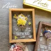 Bouquet Design, Rectangle Dried Flower Frame, Decorative Artwork, Rustic And Natural Beauty, Handcrafted Decor Item, Personalized Gifts