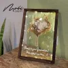 Bouquet Design, Rectangle Dried Flower Frame, Decorative Artwork, Rustic And Natural Beauty, Handcrafted Decor Item, Personalized Gifts