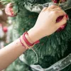 Celebrate the season with the "Friendship" Christmas Knitted Bracelet Set—a collection of 4 artistic wool bracelets, each a handmade accessory perfect as a unique Christmas gift for friends!