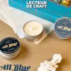 The "All Blue" Handmade Scented Candle is the perfect gift for her, offering a relaxing experience with its soothing ocean fragrance, making it an ideal birthday gift and a premium handmade scented candle