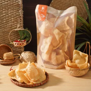 instant prawn crackers, instant shrimp crackers, movie snack, crackers for salad, healthy snack, convenience food