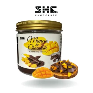 120g mango dip chocolate, plastic jar, chocolate fruit, chocolate-dipped fruit, healthy snack, gift for loved ones