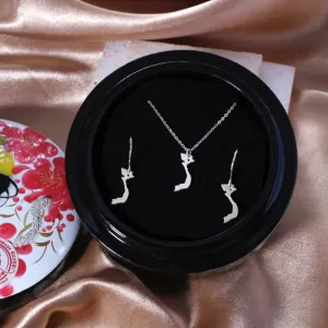 vietnam silver jewelry set with round lacquer box, high-quality silver material, resistant to rust, intricately carved necklace pendant