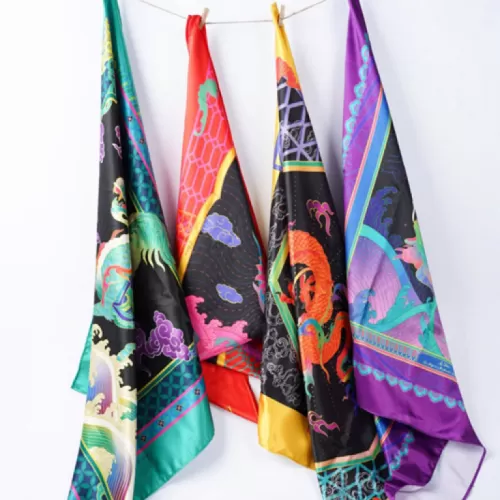 bộ sưu tập khăn choàng #longlanquyloan, hoạ tiết tứ linh xưa cổ, set phụ kiện độc đáo, thiết kế lấy cảm hứng từ long lân quy loan, thủ công, văn hóa, thổ cẩm piêu, brocade decor, chus