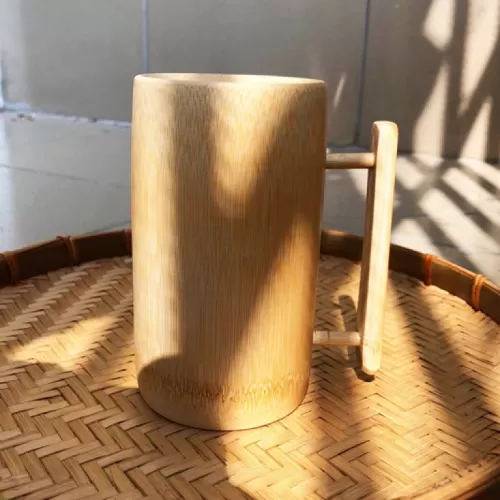 bamboo mug, environmentally friendly, high durability, handcrafted product, safe for health, high quality