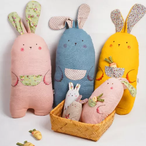 thỏ buno bằng vải thủ công, giggle handmade, chus