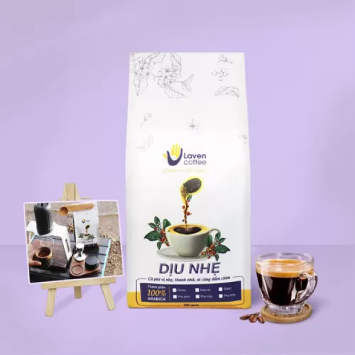 Cà Phê Dịu Nhẹ, 100% Arabica, Laven Coffee, chus