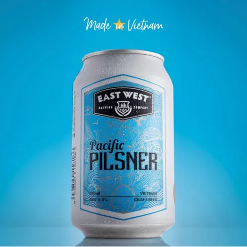 pacific pilsner Craft Beer Can, mild lime flavor, well-brewed beer, high-quality ingredients, suitable for all occasions