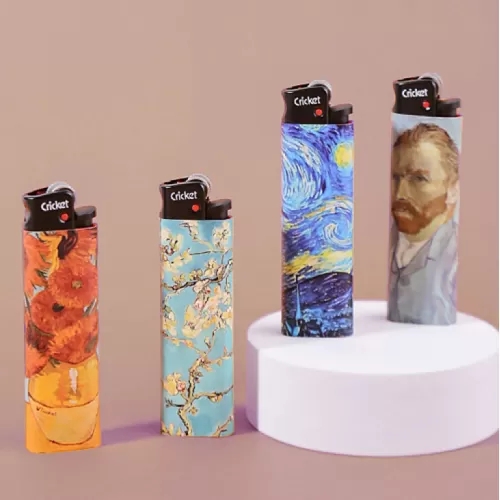vincent van gogh collection lighter, unique lighter model, distinctive accessory, an impressive gift for friends and family