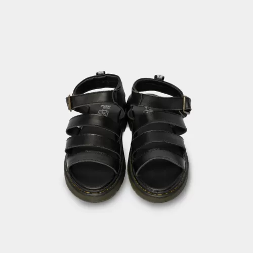 genuine leather triple-strap sandals, horizontal strap sandals, genuine cowhide leather sandals, triple strap sandals