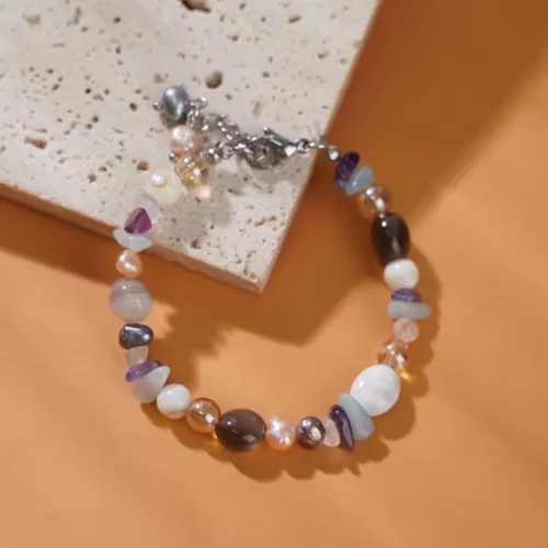 tami bracelet, various natural multicolored stone beads, cute and elegant design, a unique accent for outfits