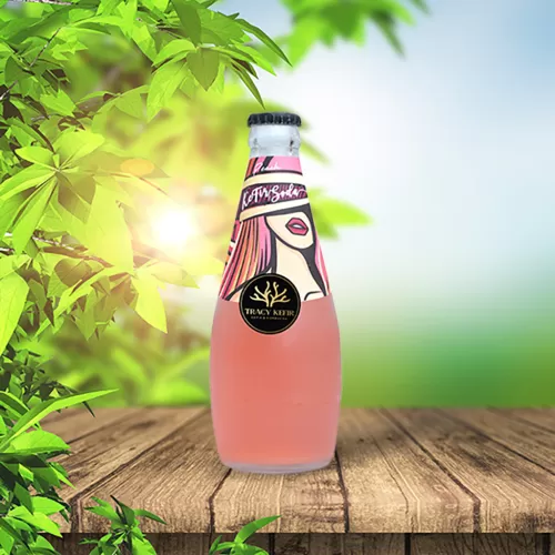 peach kefir soda, fermented thirst-quenching beverage, probiotic drink, good for gut health, delicious and beneficial for health