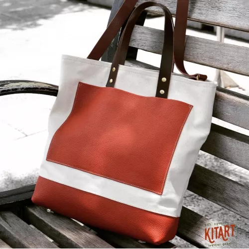 daily leather tote bag, soft material, durable, elegant design, trendy style, versatile for many outfits