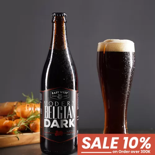 modern belgian dark craft beer, handcrafted beer, premium craft, top-quality ingredients, traditional belgian beer taste
