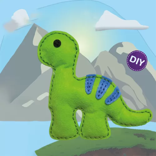 bộ thủ công trẻ tự làm thú nhồi bông 5+ dinosaur joey, chất liệu an toàn, kích thích sự sáng tạo, giải trí và giáo dục, quà tặng cho trẻ