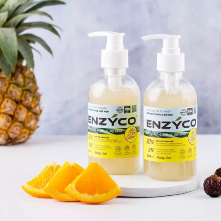 bio-hand sanitizer, hand hygiene maintenance, biological enzyme ingredients, non-greasy, moisturizes skin, refreshing orange scent
