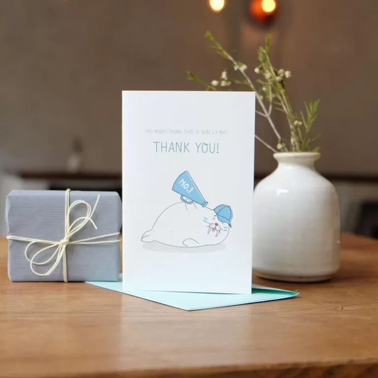 Saying thanks with cute animal thank you gifs and images
