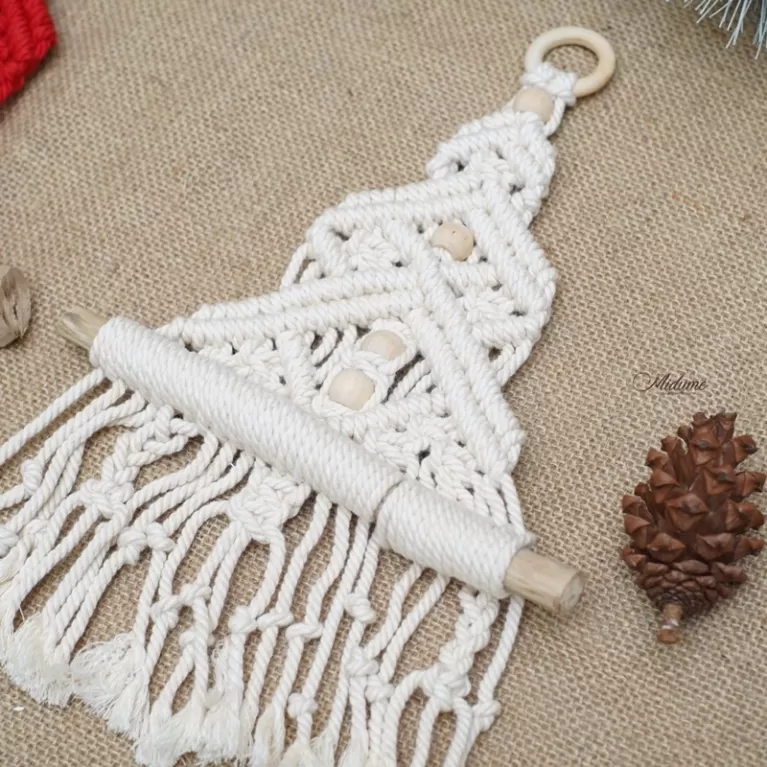 Cây Thông Macrame Giáng Sinh handmade