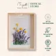 Handmade Paper Flower Painting - Lavender Field MAYPAPERFLOWER 30x40cm Wooden Frame