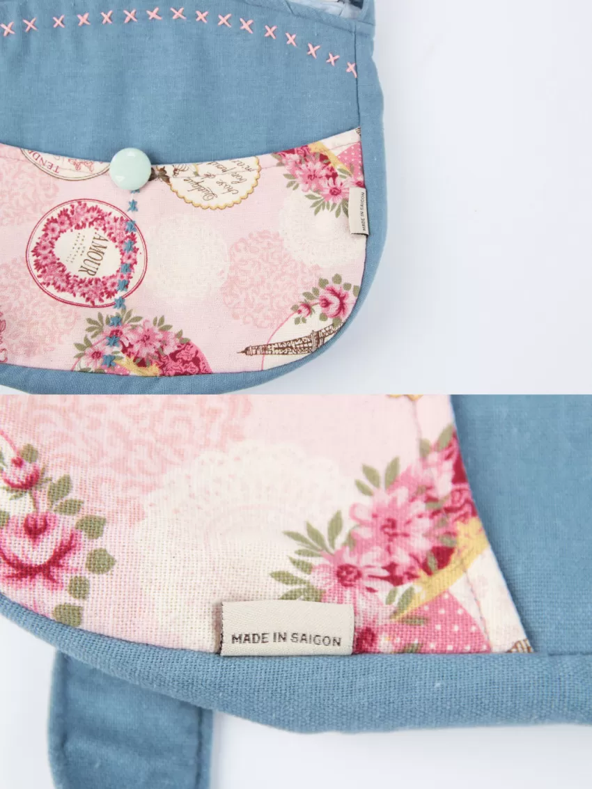 Floral Buttoned Bags