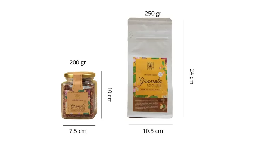 Ngũ Cốc Cacao Nibs, Hương Vị Độc Đáo, Tốt Cho Sức Khỏe, Ngũ Cốc Dinh Dưỡng, Quà Tặng Sức Khỏe, Cacao Nibs, Yến Mạch, Các Loại Hạt, Ăn Vặt Lành Mạnh