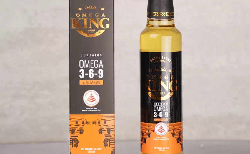 Dầu Ăn Omega King Từ Hạt Sacha Inchi, Ép lạnh, Tinh khiết, Chất lượng cao, Siêu thực phẩm, Cholesterol thấp