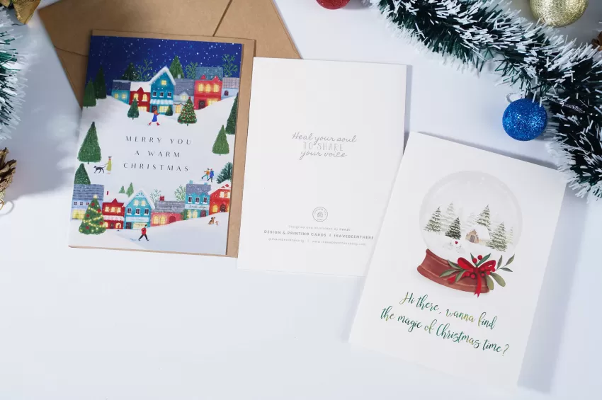 Christmas Greets You Collection, Printed Greeting Cards/Postcards