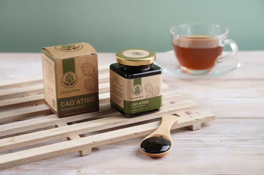 Cao Atisô Hữu Cơ, Làm Từ Lá Atiso Tươi Được Trồng Tại Nông Trại Đạt Chuẩn Organic, Sản Phẩm Tinh Túy Từ Thiên Nhiên