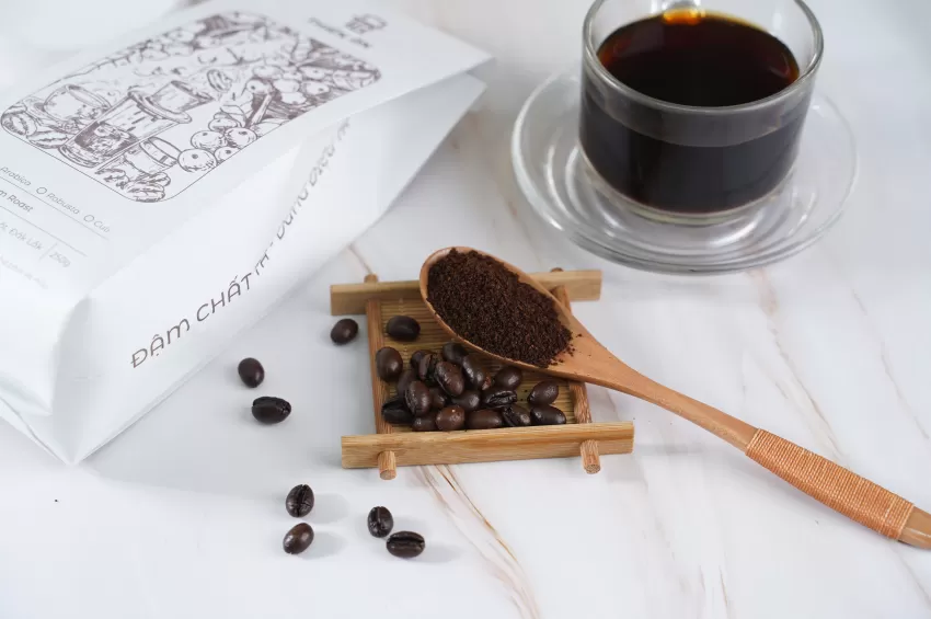 Cà Phê Blend 5:5 Arabica/Robusta/Culi “Vị Bạn”, Cà Phê Blend, Arabica, Robusta, Culi, Hương Vị Nguyên Bản, Rang Xay Thủ Công, Đam Mê Cà Phê