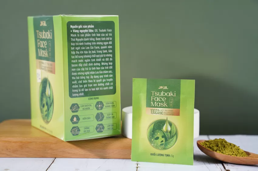 Tsubaki Green Tea Powder Face Mask