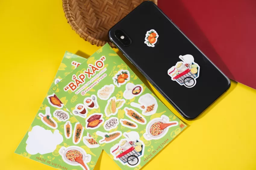 Sticker Bắp Xào