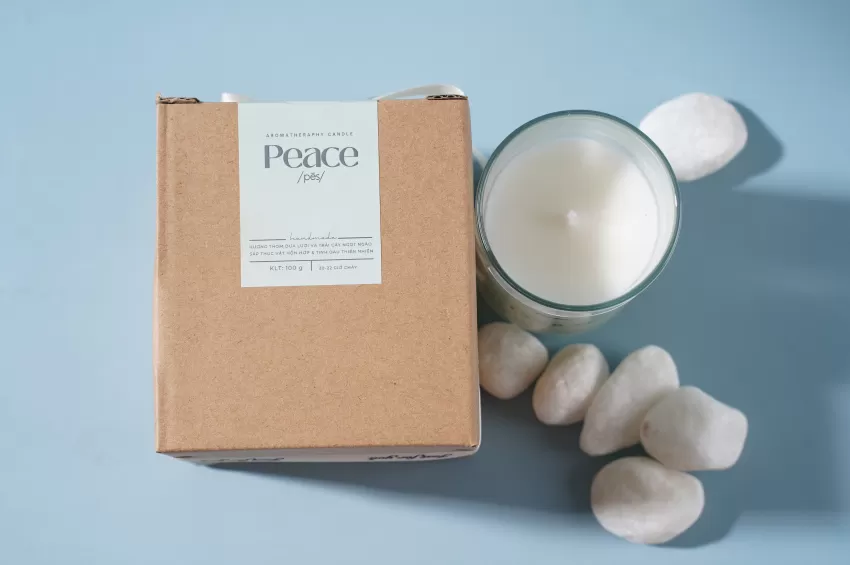 Peace Scented Candle With Cotton Wick