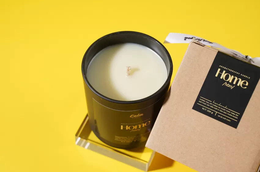 Home Scented Candle With Cotton Wick