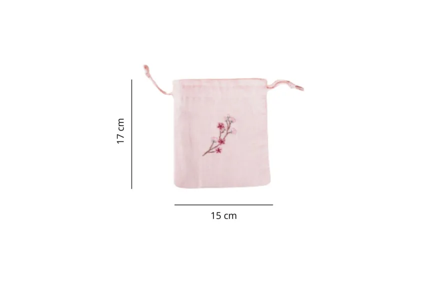 Túi Rút La Mini Linen, Họa Tiết Thêu Hoa Xinh Xắn, Nhiều Màu Sắc Xinh Xắn, Chất Vải Lanh Mềm Mại Và Bền Đẹp