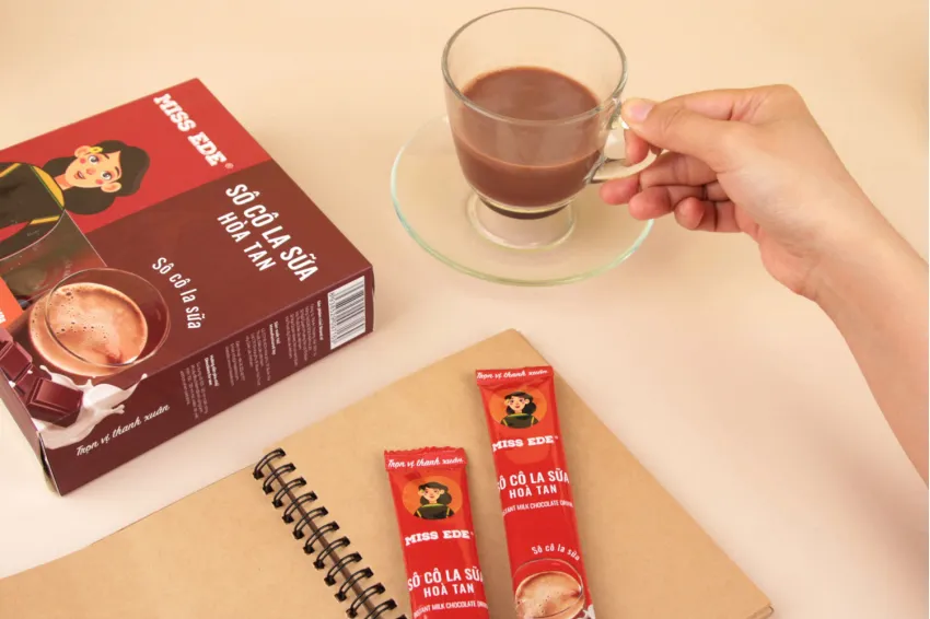 Socola Sữa Hoà Tan, Socola Sữa Uống Liền, Bột Socola Sữa Gói, Cacao Sữa, Socola Gói Ít Đắng, Socola Sữa Chấm Bánh Mì