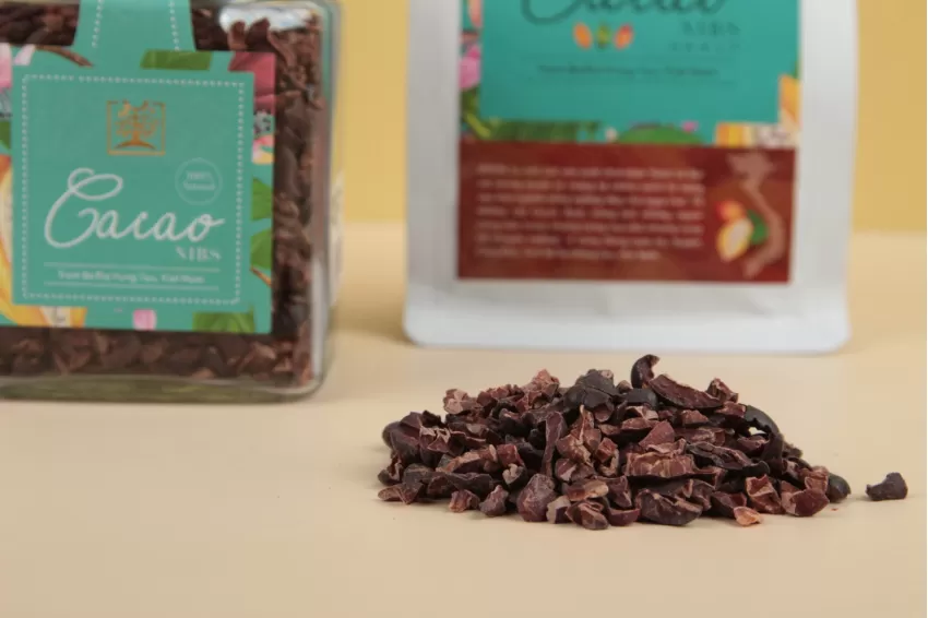 Cacao Nibs, Vietnamese Cacao Nibs, Pure, Natural, Intense Chocolate Experience, Unsweetened, Vegan, High-Fiber, Gluten-Free, Perfect Gift For Health-Conscious Individuals, Gift For Chocolate Lovers, Natural Vietnamese Cacao Beans