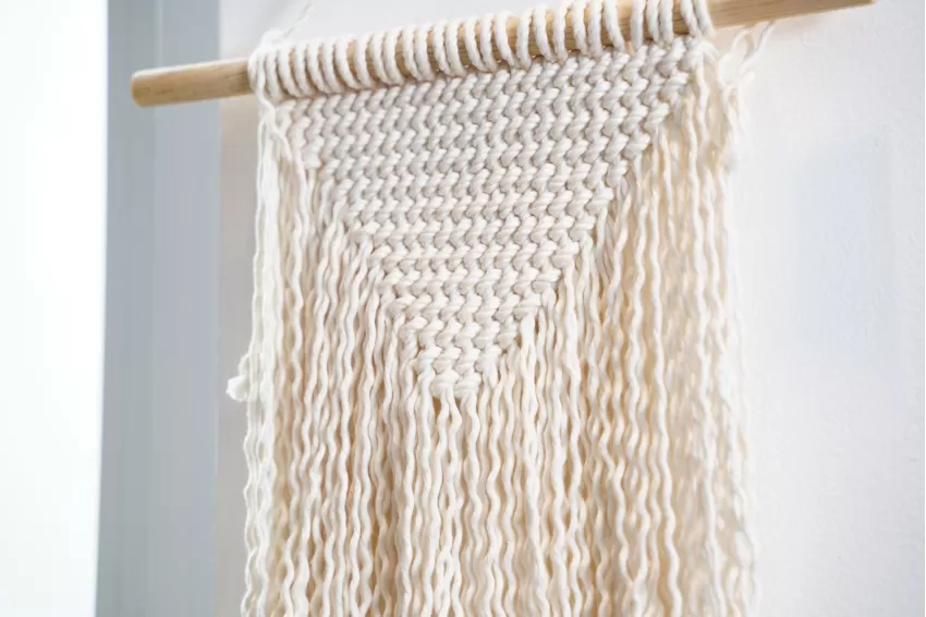 Macrame White Curtains, Pure White Color, Gentle Drape, Suitable for Various Spaces, Interior Decoration