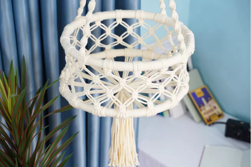 Mành Treo Cho Thú Cưng Macrame, Kèm Đệm Lót Êm Ái, Chất Liệu Chắc Chắn, Vật Dụng Cho Thú Cưng, Đồ Trang Trí Nhà Cửa