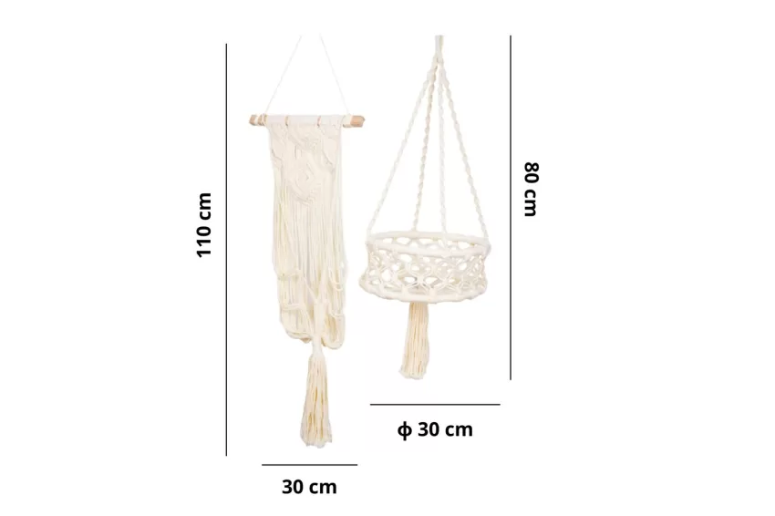 Mành Treo Cho Thú Cưng Macrame, Kèm Đệm Lót Êm Ái, Chất Liệu Chắc Chắn, Vật Dụng Cho Thú Cưng, Đồ Trang Trí Nhà Cửa