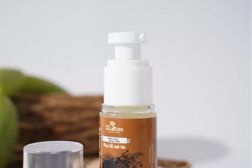 Serum Dưỡng Tóc Từ Thiên Nhiên, Giàu Vitamin E, Tinh Dầu Thầu Dầu, Tinh Dầu Bưởi, Dầu Argan, Dưỡng Da Sáng Khỏe