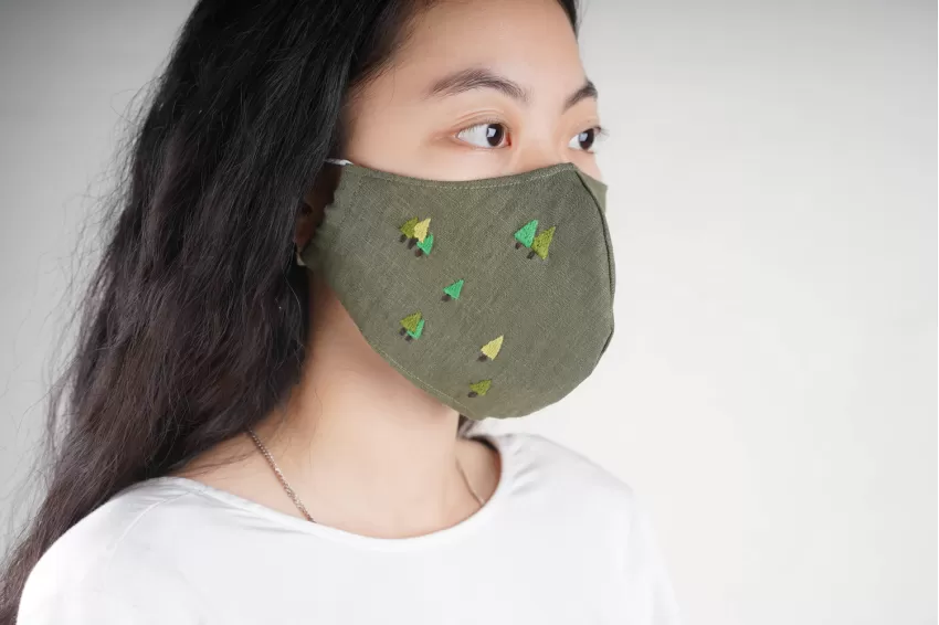 Linen Face Masks, Cute Handmade Face Mask, Made From Lightweight Linen Fabric, Comfortable Wearing Experience