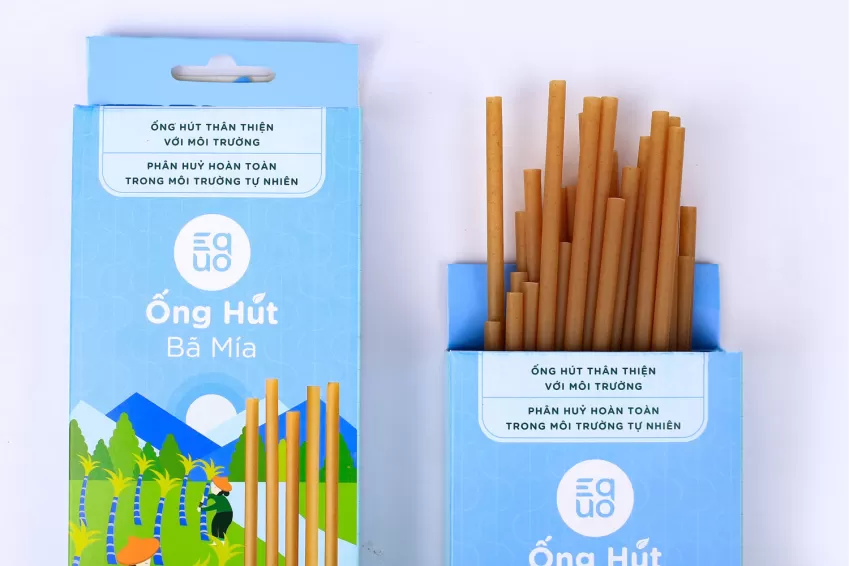 Sugarcane Straws, Free from Chemicals or Dyes, Completely Natural, Does Not Disintegrate When Soaked in Water, Environmentally Friendly