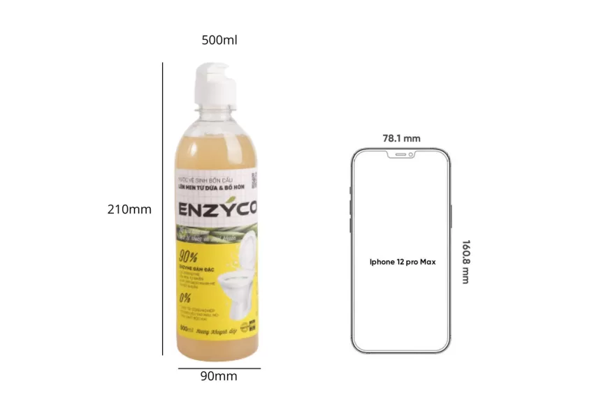 Biological Toilet Cleaner, Concentrated Enzyme Content, Eliminates Stains And Bacteria, No Strong Detergents, Eliminates Unpleasant Odors