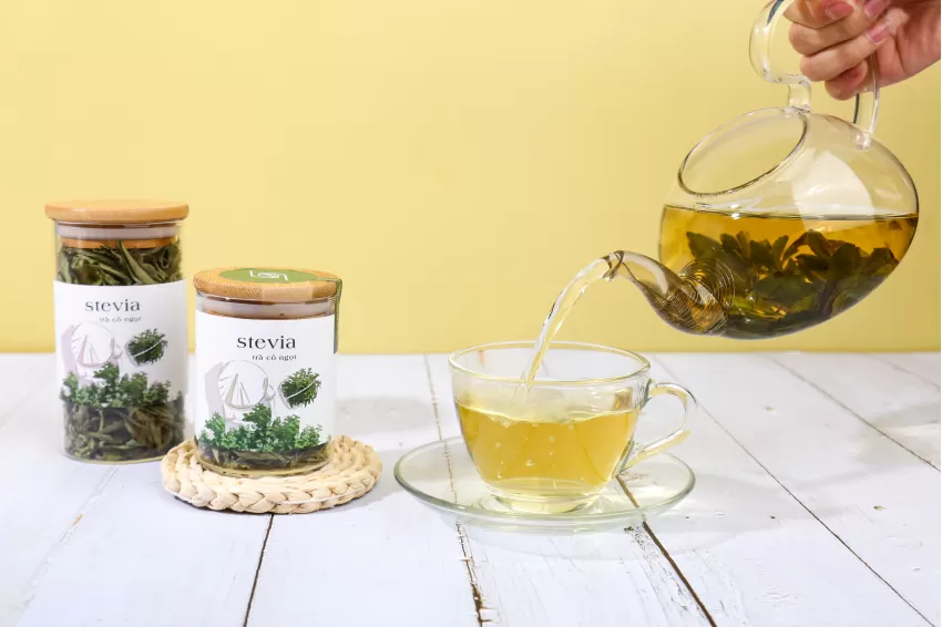 Stevia Tea, Natural Sweetness, Zero Calories, Versatile Tea, Herbal Blend, Diabetes Prevention, Vietnamese Ingredients