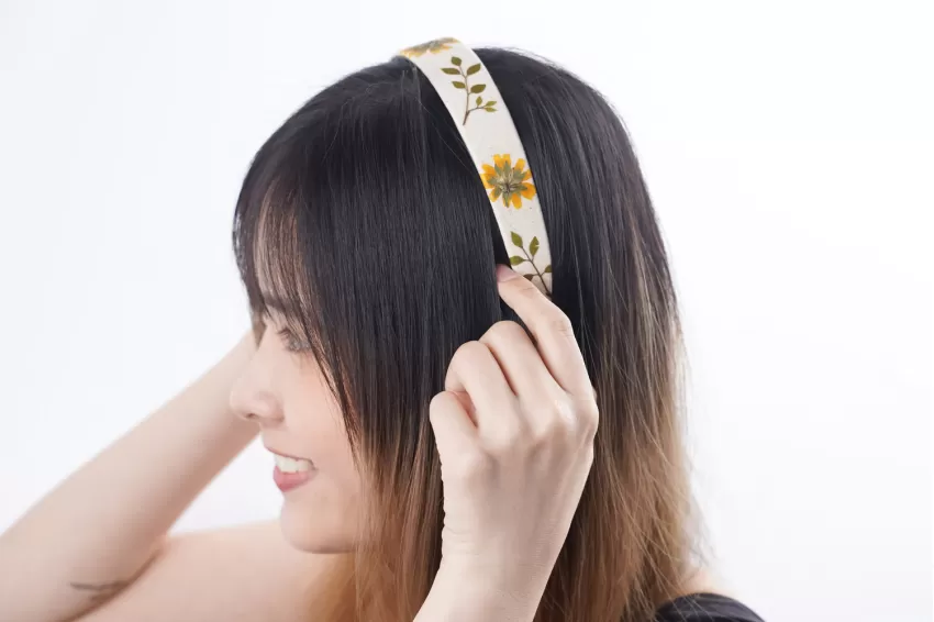 Dried Floral Hair Accessories (Hair Band and Hair Clip)