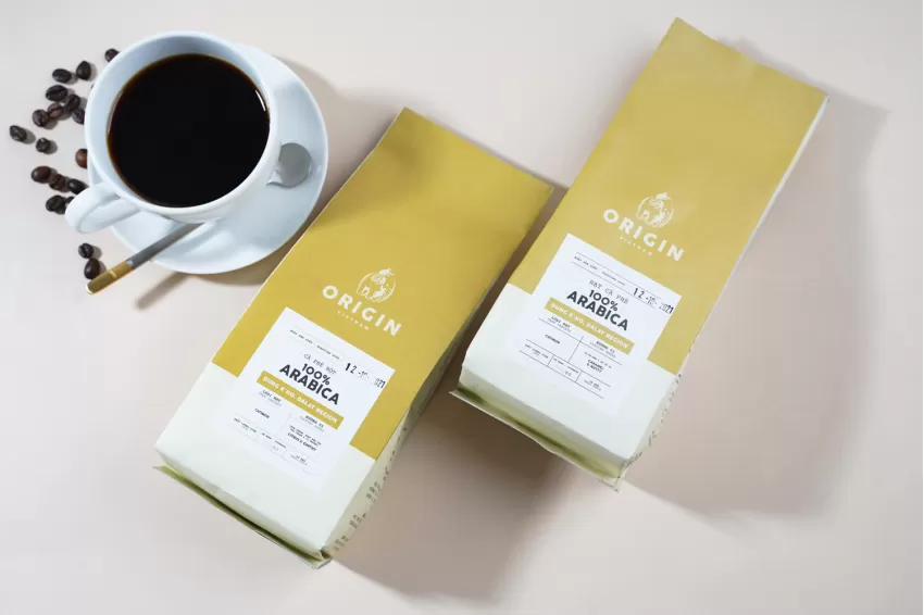 Cà Phê ORIGIN 100% Arabica, Arabica, Cà Phê Nguyên Hạt, Cà Phê K’ho, Cà Phê Đặc Sản, Cà Phê Rang Xay, Caffeine, Catimor